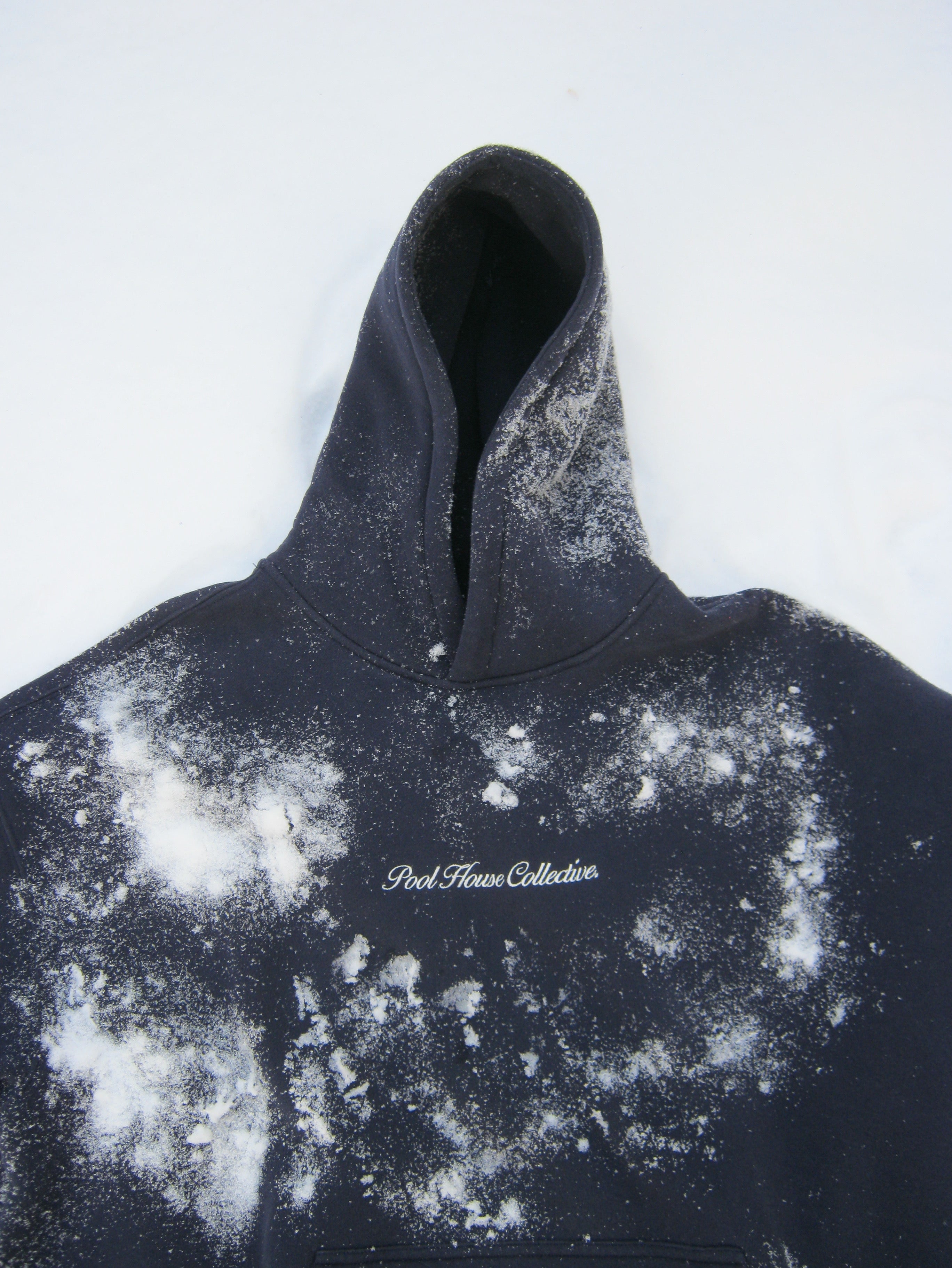 Oversized Embroidered Script Hoodie