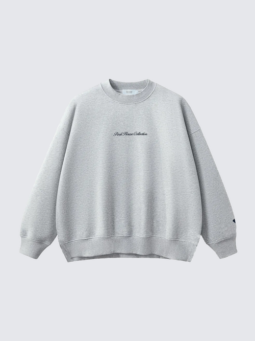 Embroidered Script Crewneck