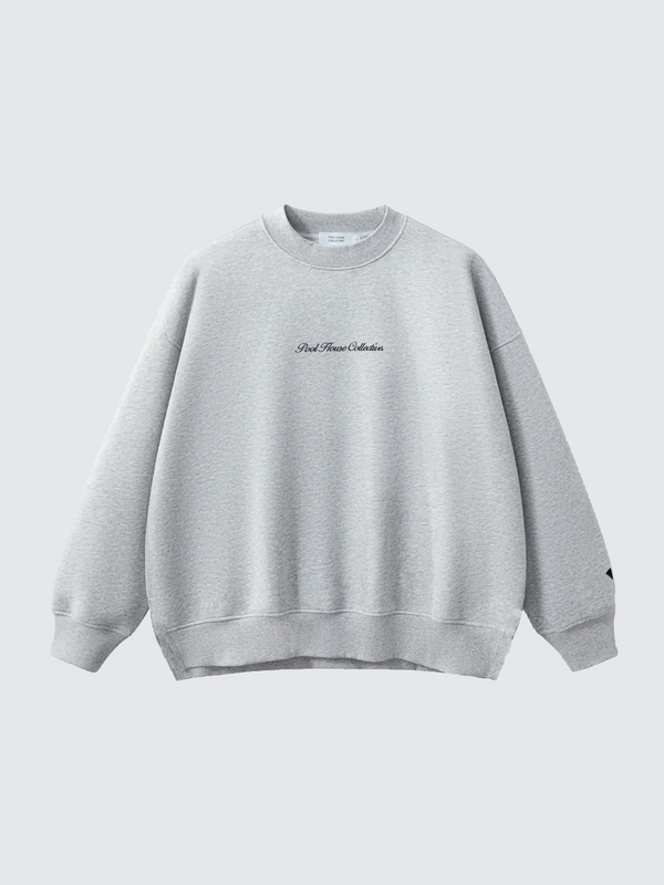 Embroidered Script Crewneck