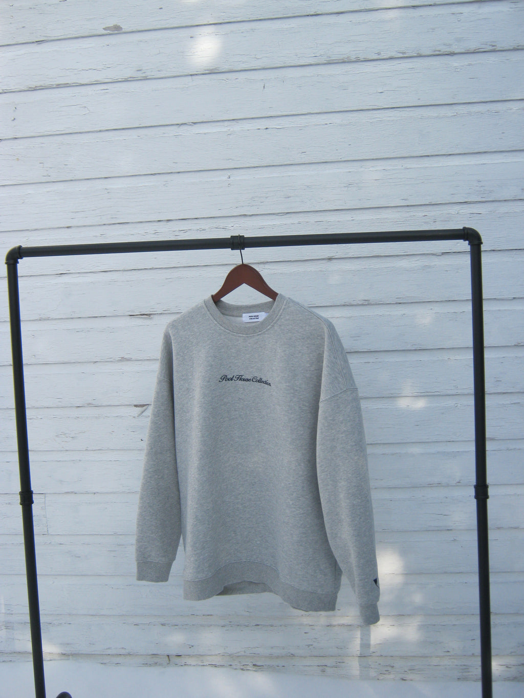 Embroidered Script Crewneck