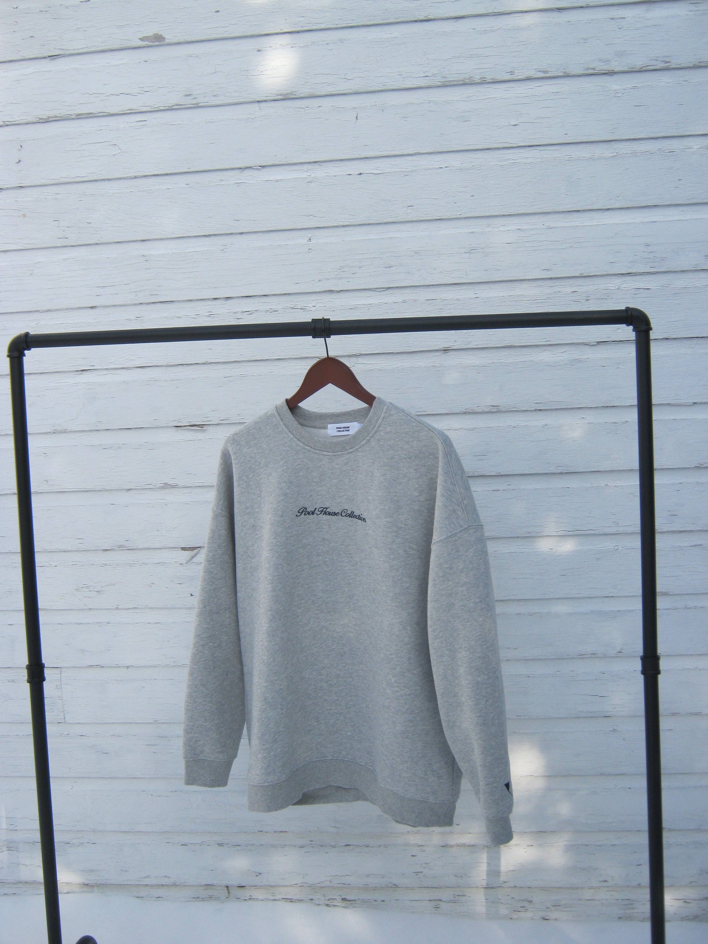 Embroidered Script Crewneck