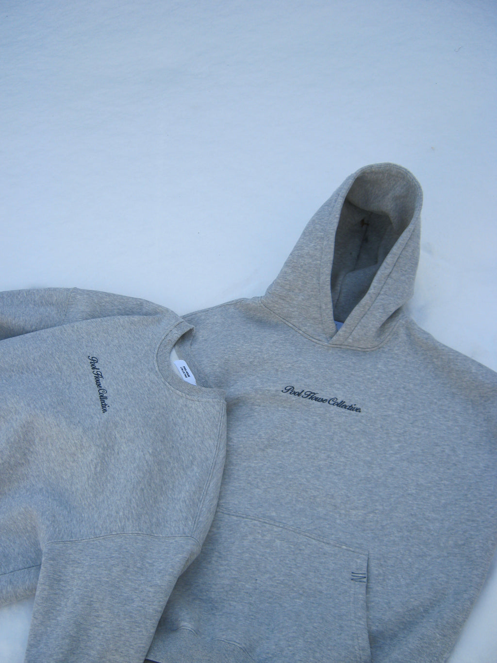 Oversized Embroidered Script Hoodie