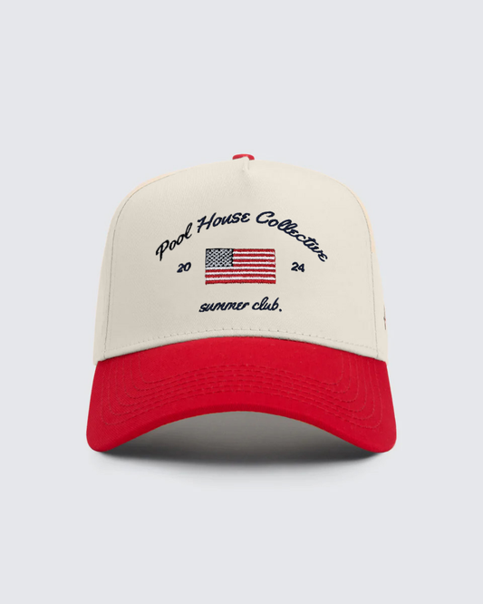 SUMMER CLUB VINTAGE SNAPBACK RED